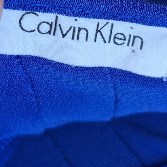 Calvin Klein Cobalt Blue Ribbed Sheath Dress - Picture 3 of 3